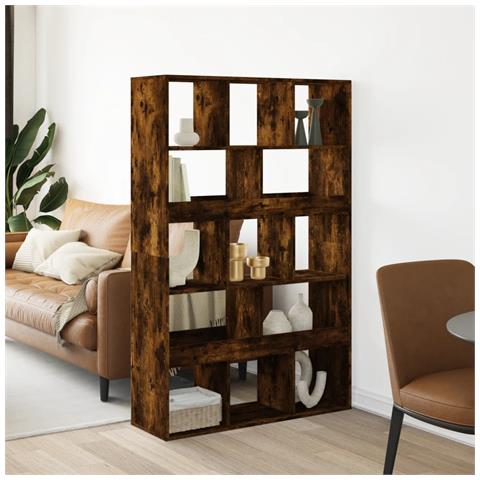 Libreria Rovere Fumo 100x33x156,5 Cm In Truciolato - Foto 1