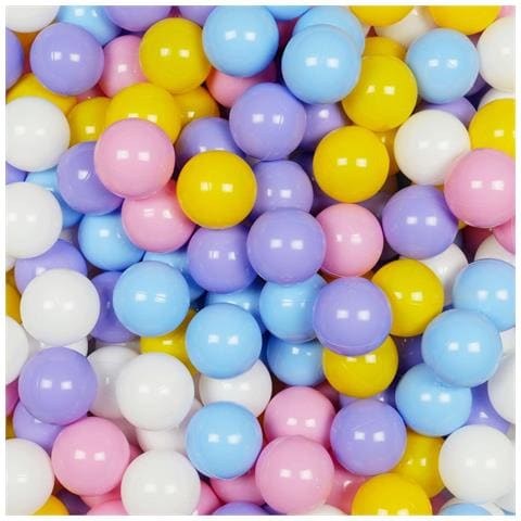 Ballen Voor Ballenbak 7cm 100st Wit, Geme Leerd, Poederroze, Geel, Babyblauw - Foto 1