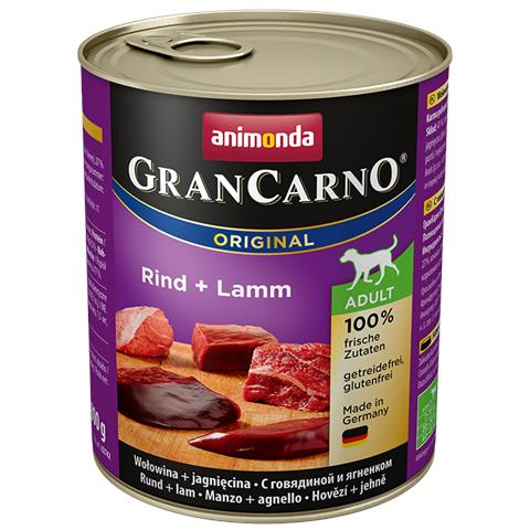 GranCarno Original Manzo, Agnello Adulto 800 g - Foto 1