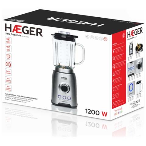 LQ-120.006A frullatore 1,75 L Frullatore da tavolo 1200 W Nero, Acciaio inox, Trasparente - Foto 2