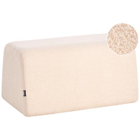 Pouf Sinclair Bouclé Beige - Foto 2