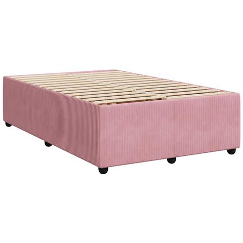 Giroletto a Molle con Materasso Rosa 120x190 cm in Velluto - Foto 9