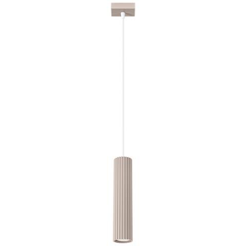 Lampada A Sospensione Karbon 1 Taupe Sl. 1759 - Minimalist Lampada A Sospensione Talpa 118x8x8 Cm - Foto 1