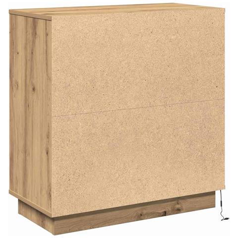 Credenza con LED rovere artigianale 71 x 34.5 x 75 cm - Foto 9