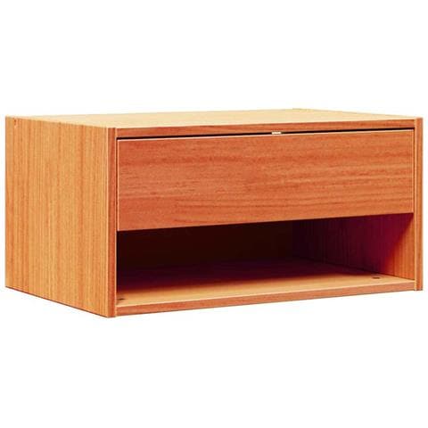 Comodino Cera marrone 50 x 32.5 x 24 cm Legno di pino massello - Foto 1