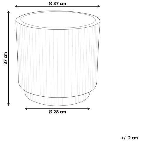 Vaso Per Piante Daria 37 Cm Marrone - Foto 2