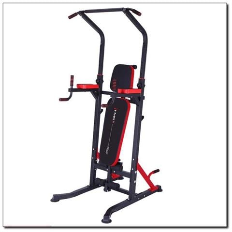 PWL8324 Panca di allenamento con peso regolabile Schienale regolabile Sedile regolabile Gym Nero, Rosso - Foto 2