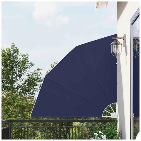 Schermo di Privacy per Balcone Blu marino 140 x 140 cm Tessuto - Foto 2