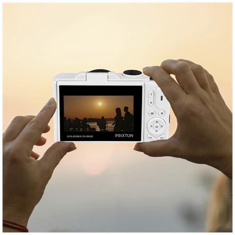 Digital Cam Xplorer Dv900 Wifi, Schermo Lcd Ips Flip 3"", Risoluzione 4k E 64mp, Autonomia 90 Minuti, Schede Sd Fino A 256gb, Colore Bianco - Foto 3