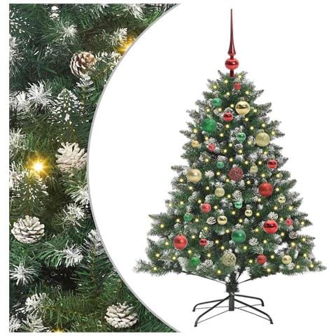 Albero di Natale artificiale con 150 LED Verde 120 cm - Foto 1