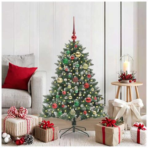 Albero di Natale artificiale con 150 LED Verde 120 cm - Foto 2