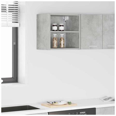 Armadio pensile Riga Grigio cemento 40 x 29,5 x 40 cm - Foto 2