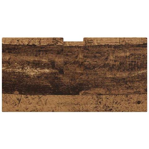 Set di mobili per il bagno con cassetto 4 pcs Legno vecchio - Foto 9