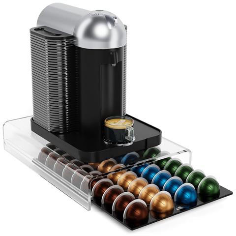 Portacapsule Da Caffè In Acrilico Trasparente Per Nespresso Vertuo - Contiene 40 Capsule - Foto 1
