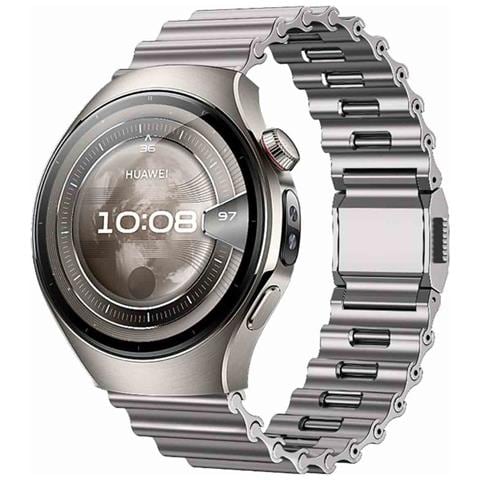 Cinturino Per Orologio Da 22 Mm Con Fibbia Magnetica Metal Ocean Compatibile Con Huawei Watch 5/gt6/gt5/pro / 4, Smartwatch Samsung Titanium - Foto 1