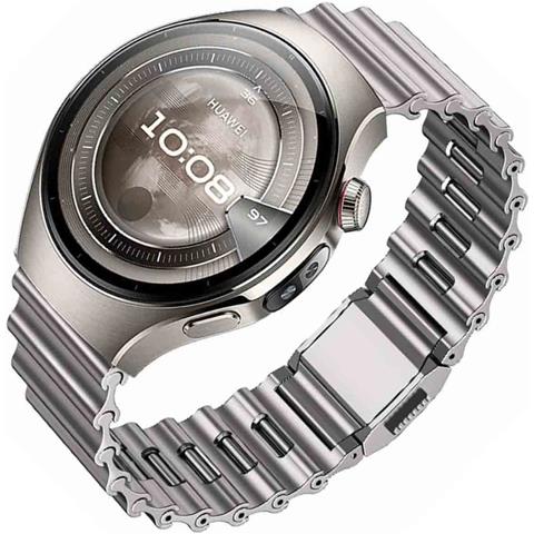 Cinturino Per Orologio Da 22 Mm Con Fibbia Magnetica Metal Ocean Compatibile Con Huawei Watch 5/gt6/gt5/pro / 4, Smartwatch Samsung Titanium - Foto 2