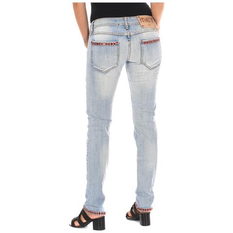 Jeans Lunghi Strappati 10db50076 Da Donna - Foto 3