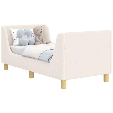 Struttura letto per bambini con testata Crema 70 x 140 cm - Foto 1