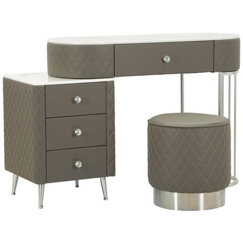 Consolle Trucco Vkh23-grigio-legno-120x40x75 Cm - Foto 1
