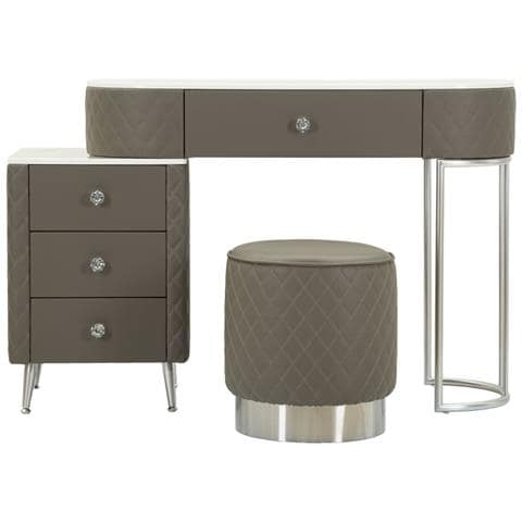 Consolle Trucco Vkh23-grigio-legno-120x40x75 Cm - Foto 2