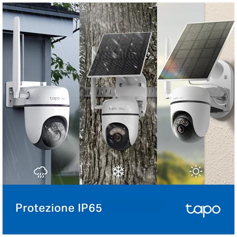 Tapo TC90G KIT Telecamera di sicurezza outdoor motorizzata 2K, 4G LTE con batteria e pannello solare incluso - Foto 2