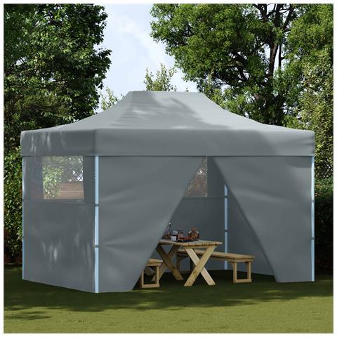 Tenda Party Antracite 280 x 410 x 315 cm Tessuto Oxford - Foto 2