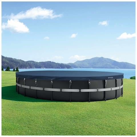 Copertura per piscina Ø730 x 20 cm Rotondo PVC e PET - Foto 2