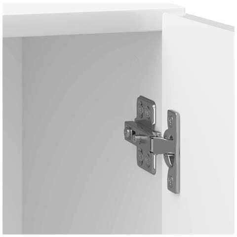 Armadio da Notte 2 pcs Bianco Lucido 43 x 34,5 x 50 cm - Foto 9
