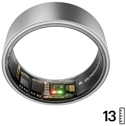 Ring AIR - Monitor del sonno e dell'attività fisica, anello intelligente per uomo e donna, nessuna spesa per l'app per le funzioni standard, durata della batteria fino a 6 giorni (taglia 13) - Foto 1