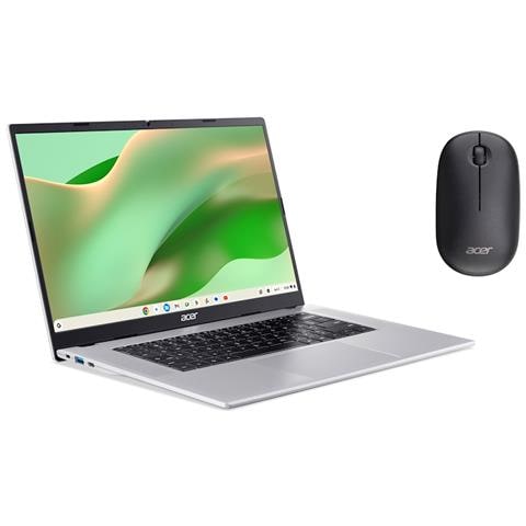 Chromebook 315 CB315-8H-88G3 + Mouse wireless MediaTek Kompanio Kompanio 540 39,6 cm (15.6") Full HD 4 GB DDR5-SDRAM 64 GB eMMC Wi-Fi 6E (802.11ax) ChromeOS Italiano Argento - Foto 2