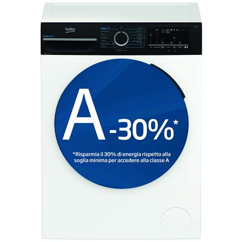 b300 BMWEP9149DB 9kg, Classe A-30%, Bianco, Motore Inverter 1400giri, Display touch, Porta nera, EnergySpin™, Vapore - Foto 1