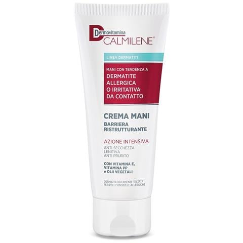 Dermovitamina Calmilene Crema Mani Barriera Ristrutturante Azione Intensiva per Dermatite Allergica o Irritativa da Contatto 75 ml - Foto 1