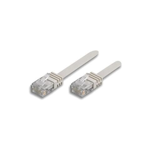 ICOC U5EB-FL-005 - Cavo di rete Patch piatto in CCA Cat. 5e Bianco UTP 0,5 mt - Foto 1