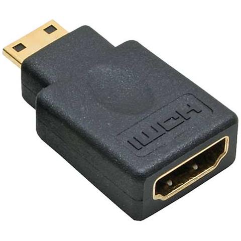 adattatore hdmi 19pin type-a femmina a hdmi mini type-c maschio, pin dorati - Foto 2