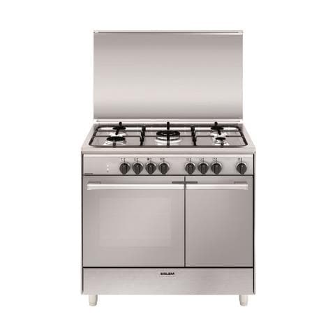 Cucina Elettrica UR965MI 4 Fuochi Gas Forno Elettrico Classe A Dimensioni 90x60 Colore Inox Serie Unica - Foto 6
