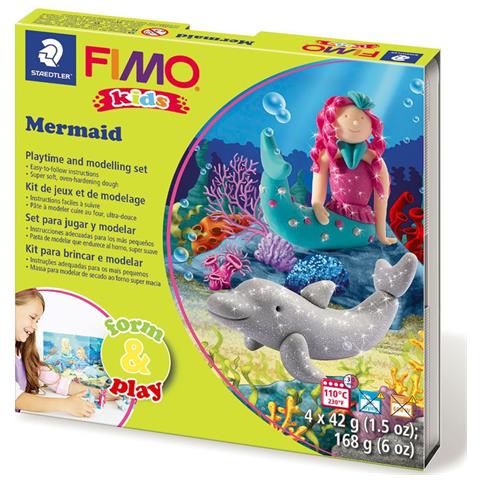 Set Con Pasta Da Modellare Fimo, Motivo: Sirenetta - Foto 2