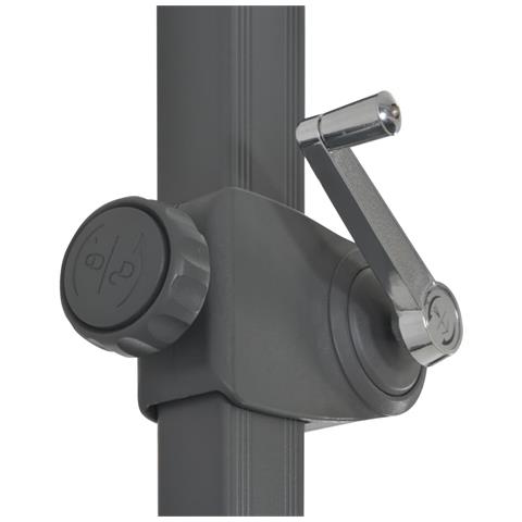 Ombrellone A Sbalzo Con Palo In Alluminio Antracite 300 Cm - Foto 8