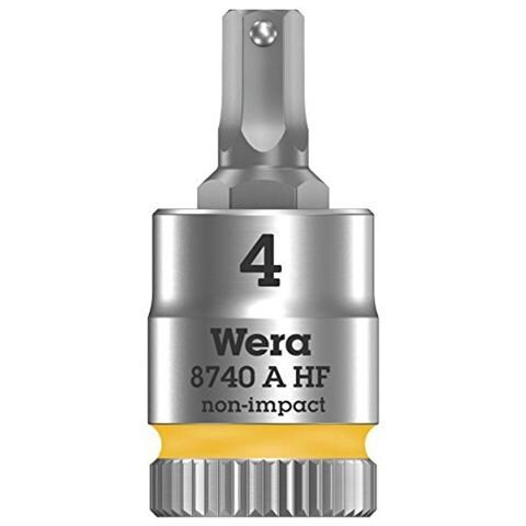 8740 Un HF Ciclope Bussole un inserto con attacco da 1/4 con ritegno vite, 4,0 x 28 mm - Foto 1