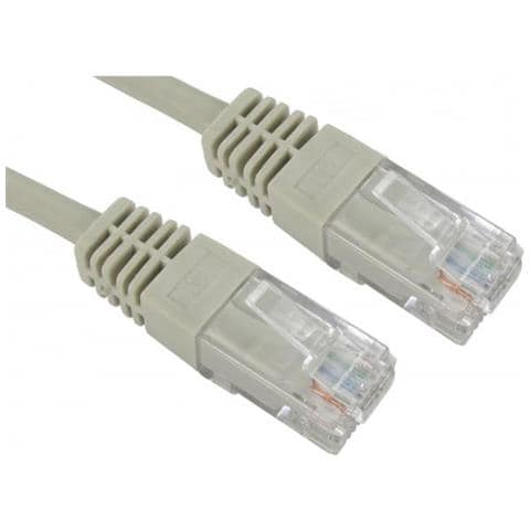 Urt-600 Grey Cavo Di Rete 0,5 M Cat5e U / utp [ utp] Grigio (rj45 [ m] To Rj45 [ m] Cat5e 0.5m Grey Oem Moulded Boot Copper Utp Network Cable)  - Foto 1