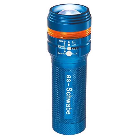 Come Schwabe 42804 Torcia Tascabile A Led Con Funzione Di Zoom, Colore: Blu - Foto 1