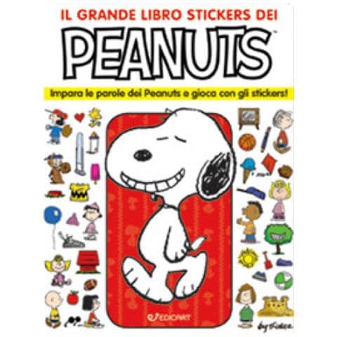 Charles M. Schulz - Il grande libro stickers dei Peanuts. Impara le parole dei Peanuts e gioca con gli stickers! Con adesivi. Ediz. a colori - Foto 1