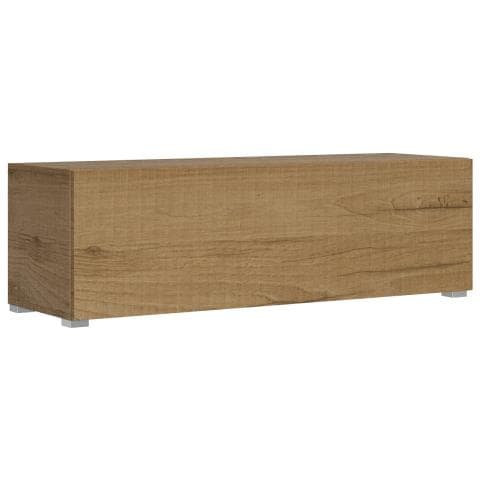 Base Tv Ribalta Con Passa Cavi L.133,6 H.40 P.39,2 Con Piedini Quercia Natura - Foto 1