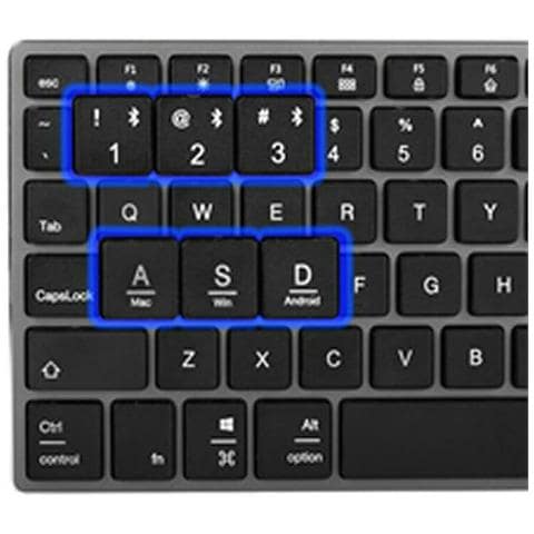 Tastiera Wireless 8435430619409  per PC/server (Layout Spagnolo) Colore Nero - Foto 4