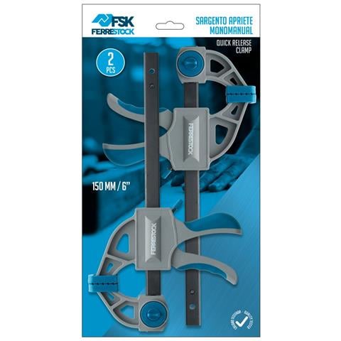 Sergente Monomanuale Acciaio Plastica (2 Pcs) - Foto 2