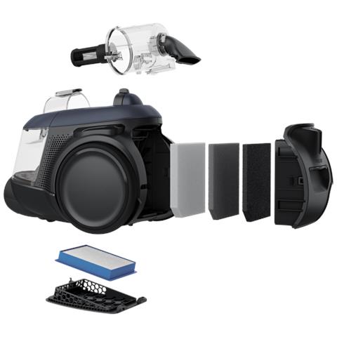 Aspirapolvere a Traino EL61C3DB Potenza 700 Watt Colore Nero Blu - Foto 2