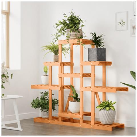 Portafiori 110x25x96 Cm In Legno Massello Di Abete - Foto 3