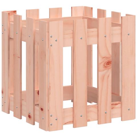 Fioriera Giardino Design Recinzione 40x40x40cm Massello Douglas - Foto 2