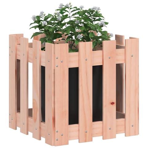 Fioriera Giardino Design Recinzione 40x40x40cm Massello Douglas - Foto 3