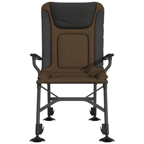 Sedia Da Pesca Con Braccioli Pieghevole Tortora - Foto 3