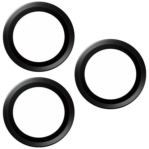 Hoops Vetro Proteggi Fotocamera iPhone 15 Pro | 15 Pro Max | Black Metal - Foto 2